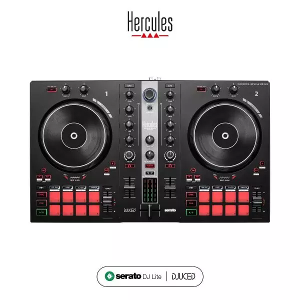 Hercules DJControl Mix Software Controller Bundle w/ Closed-Back Headphones
