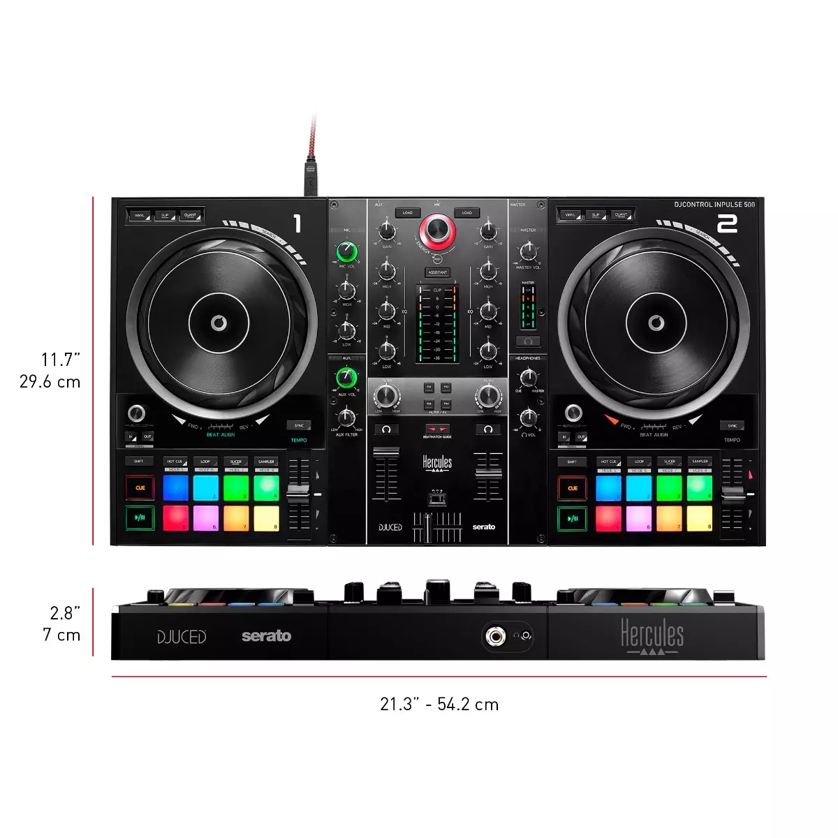 Hercules DJ Controller Serato対応 DJControl Starlight | Hercules DJ USA