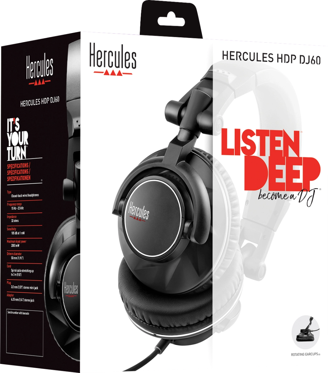 HDP DJ 60 DJ Headphones | Hercules DJ USA