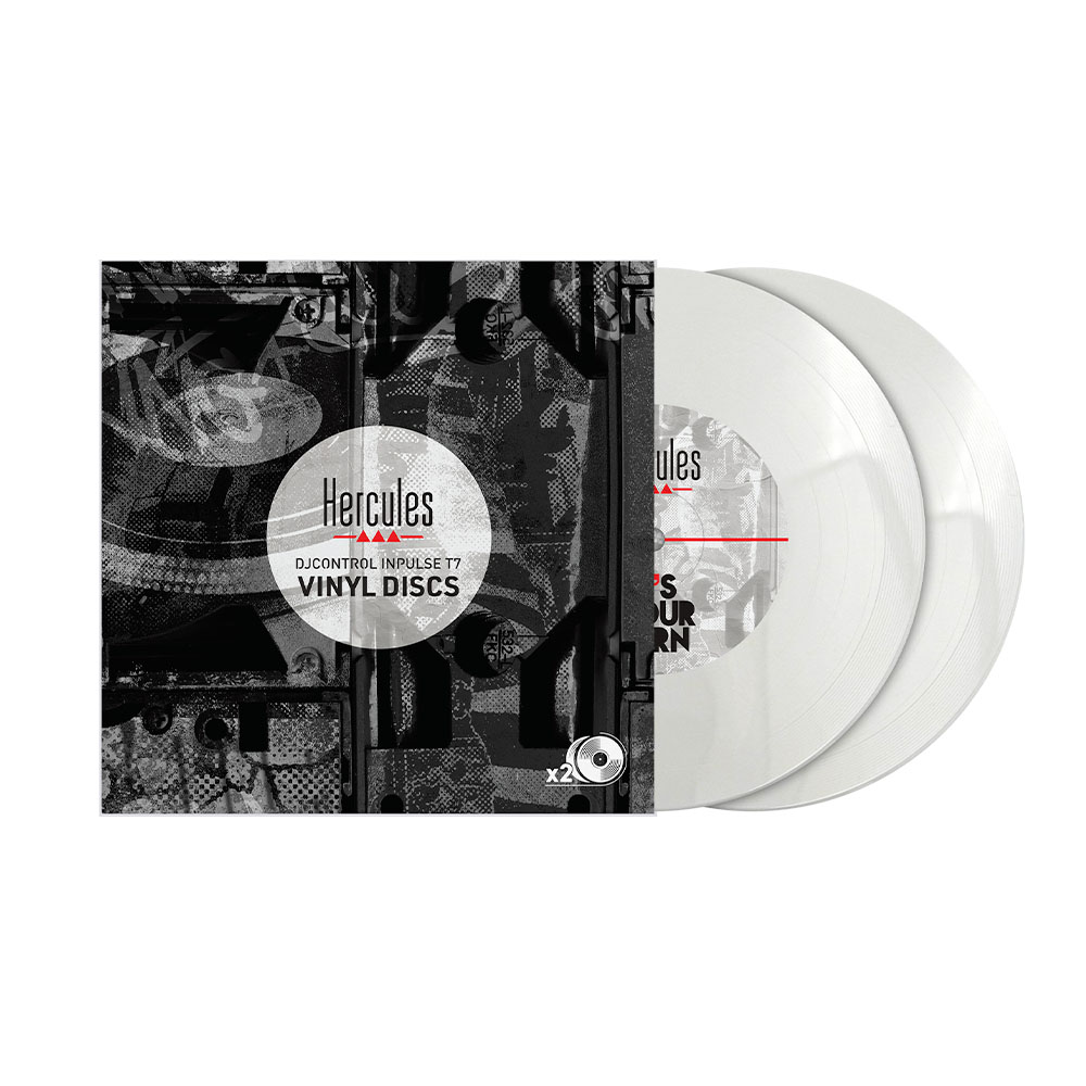 DJCONTROL INPULSE T7 VINYL DISC WHITE